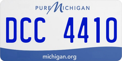 MI license plate DCC4410