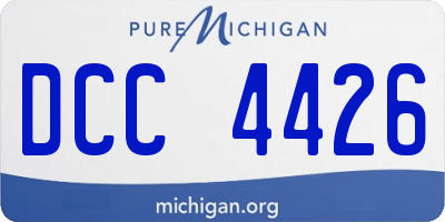 MI license plate DCC4426