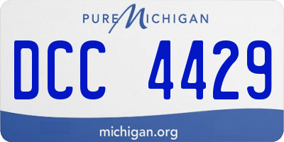 MI license plate DCC4429