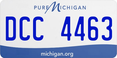 MI license plate DCC4463