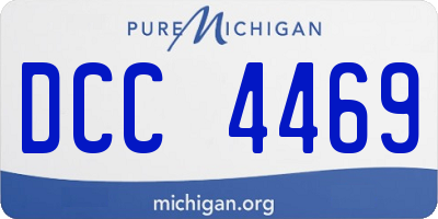 MI license plate DCC4469