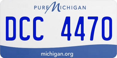 MI license plate DCC4470