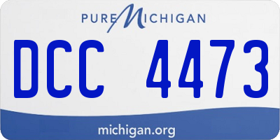 MI license plate DCC4473