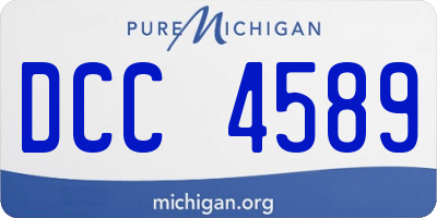 MI license plate DCC4589