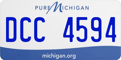 MI license plate DCC4594