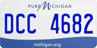 MI license plate DCC4682