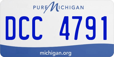 MI license plate DCC4791