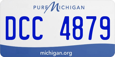 MI license plate DCC4879