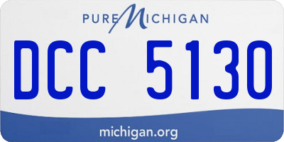 MI license plate DCC5130
