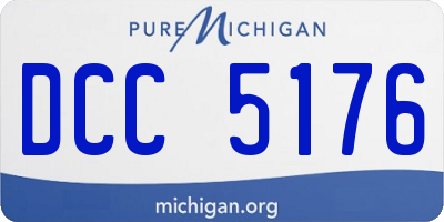 MI license plate DCC5176