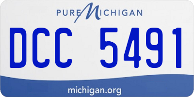 MI license plate DCC5491