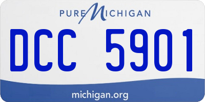 MI license plate DCC5901