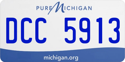 MI license plate DCC5913