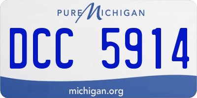 MI license plate DCC5914