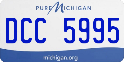 MI license plate DCC5995