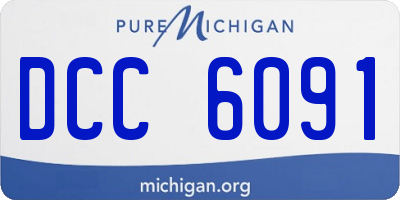 MI license plate DCC6091