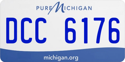 MI license plate DCC6176