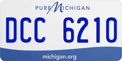 MI license plate DCC6210