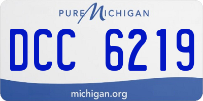 MI license plate DCC6219