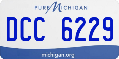 MI license plate DCC6229