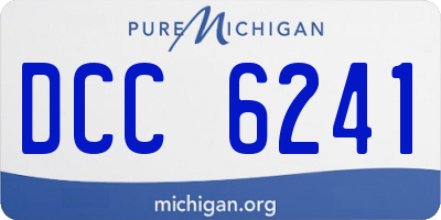 MI license plate DCC6241