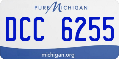 MI license plate DCC6255