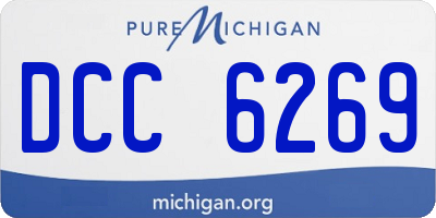 MI license plate DCC6269