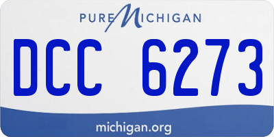 MI license plate DCC6273