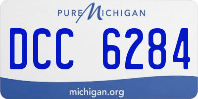 MI license plate DCC6284