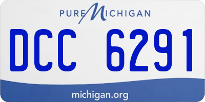 MI license plate DCC6291