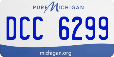 MI license plate DCC6299