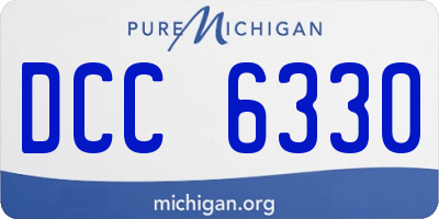 MI license plate DCC6330