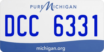 MI license plate DCC6331