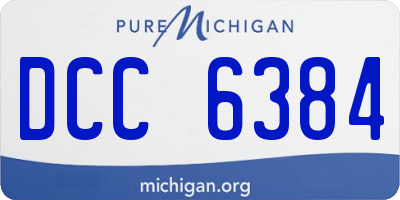 MI license plate DCC6384