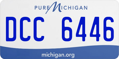 MI license plate DCC6446