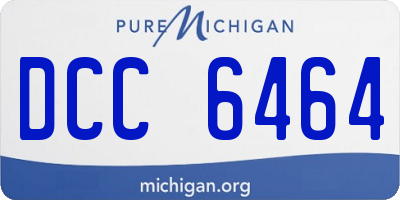 MI license plate DCC6464