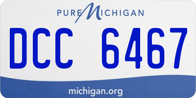 MI license plate DCC6467