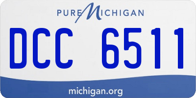 MI license plate DCC6511
