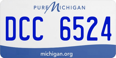 MI license plate DCC6524