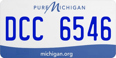 MI license plate DCC6546