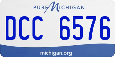 MI license plate DCC6576