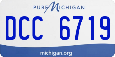MI license plate DCC6719