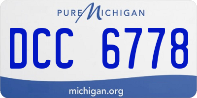 MI license plate DCC6778