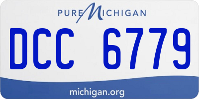 MI license plate DCC6779