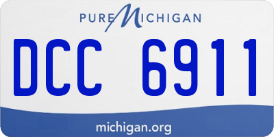 MI license plate DCC6911