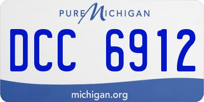 MI license plate DCC6912