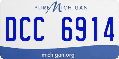 MI license plate DCC6914