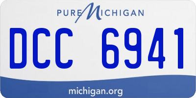 MI license plate DCC6941