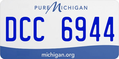 MI license plate DCC6944