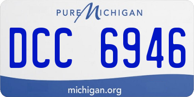 MI license plate DCC6946